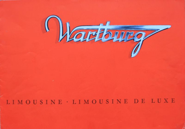 Wartburg 1000 Modelprogram 1960 Carbrochure (7398)